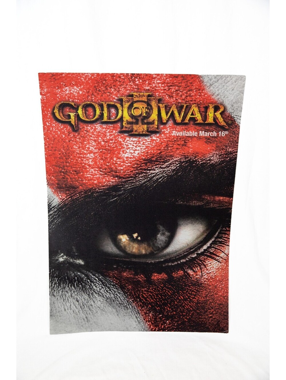 Best Buy Vintage Y2K Store Display Poster - God of War 3 - Cardstock - 19 x 27"